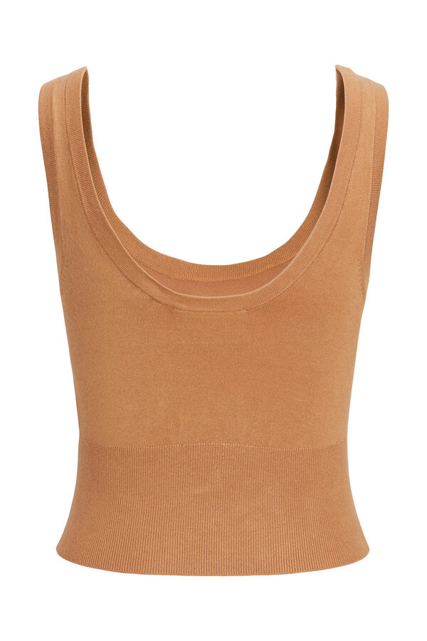 Springfield Top de punto de tirantes anchos cru