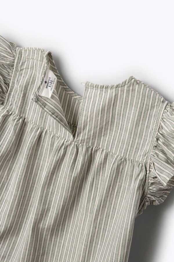 Springfield Kids Vestido rayas niña verde