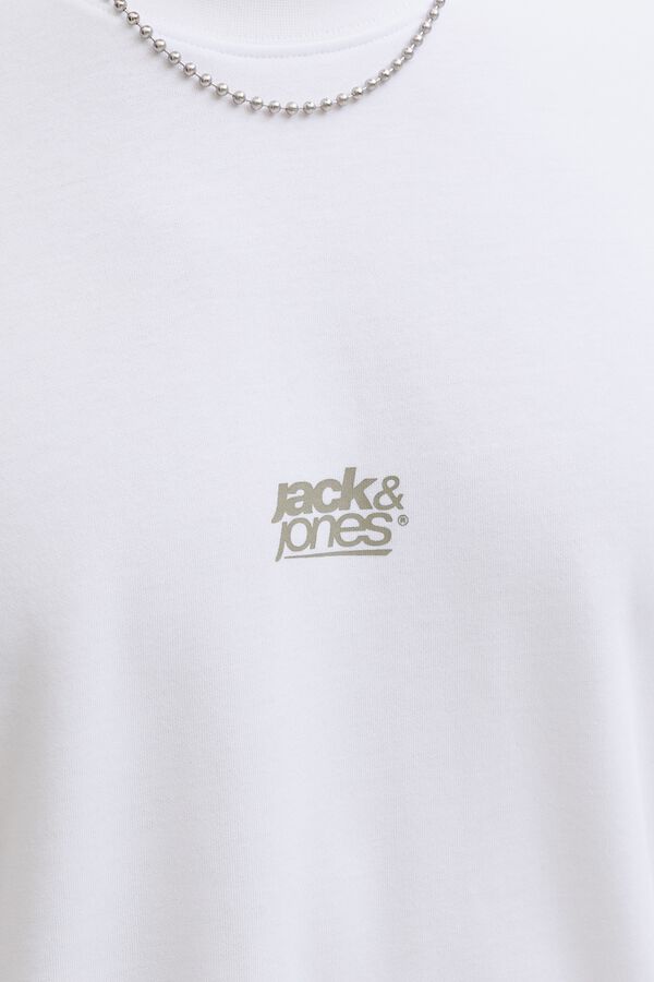 Jack & Jones T-shirt regular fit logo branco