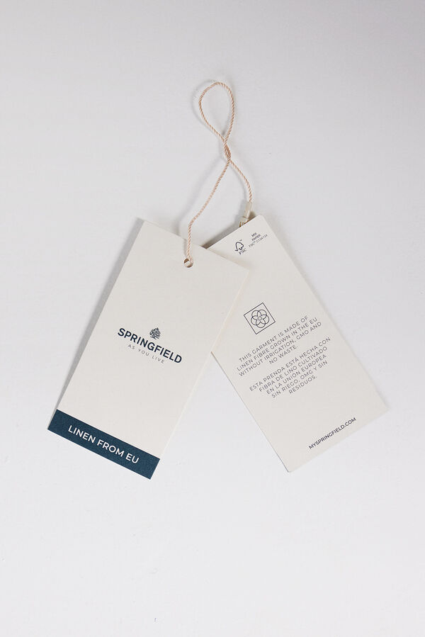 Springfield Camisa mao linho verde