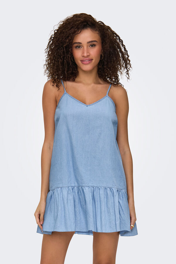Only Vestido curto de regular fit azul