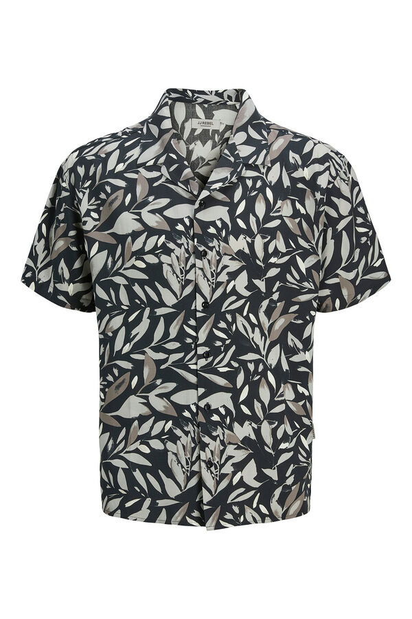 JJ REBEL Camisa de mangas curta com ajuste confortável  preto