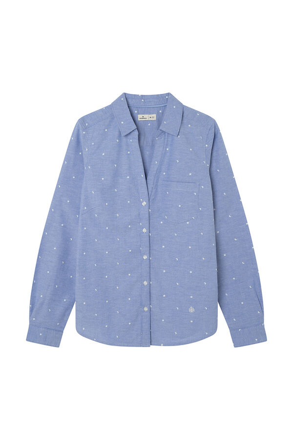 Springfield Camisa Oxford algod&oacute;n azul