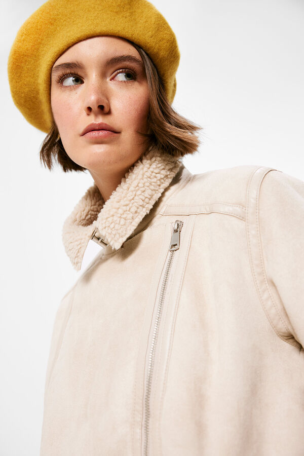 Springfield Chaqueta Motera Doble Faz beige