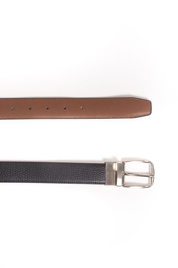 Celopman Cinturon Reversible Labrado beige