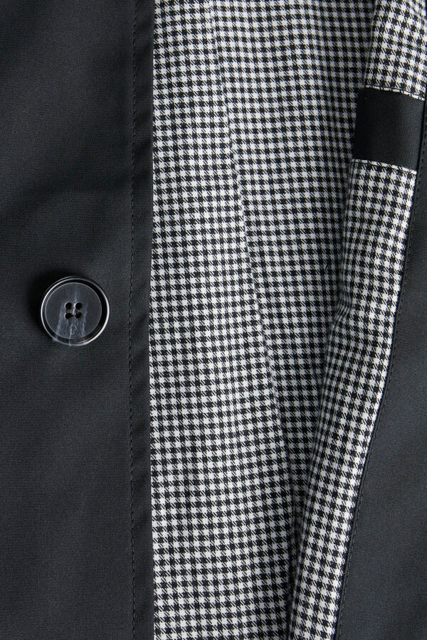 Jack & Jones Trench coat cl&aacute;ssica preto