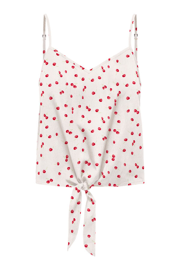 Only Camiseta regular fit tirantes blanco