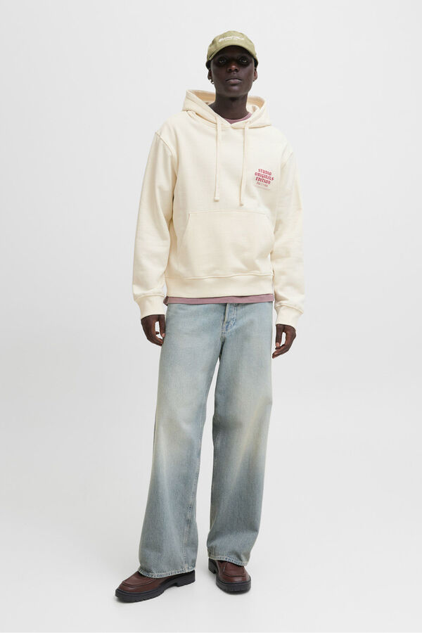 Jack & Jones Sweatshirt capuz do est&uacute;dio branco