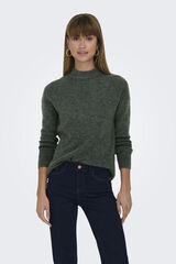 Only Jersey de punto liso verde