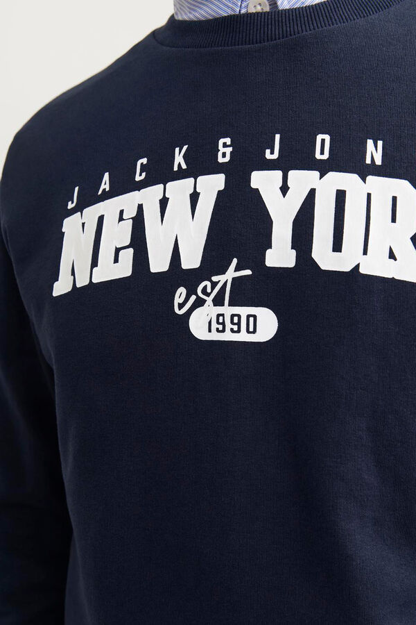 Jack & Jones Sweatshirt padr&atilde;o azul