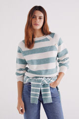 Springfield Camisola riscas kodak verde