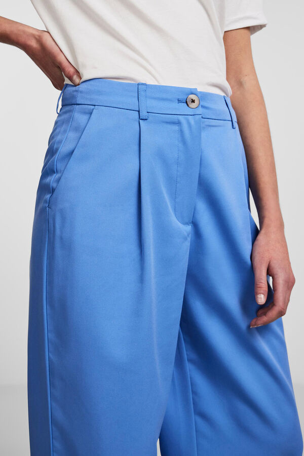 Springfield Pantalón pata ancha azul medio