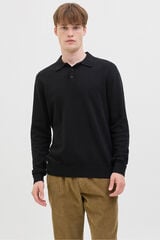 JJ REBEL Polo de punto negro