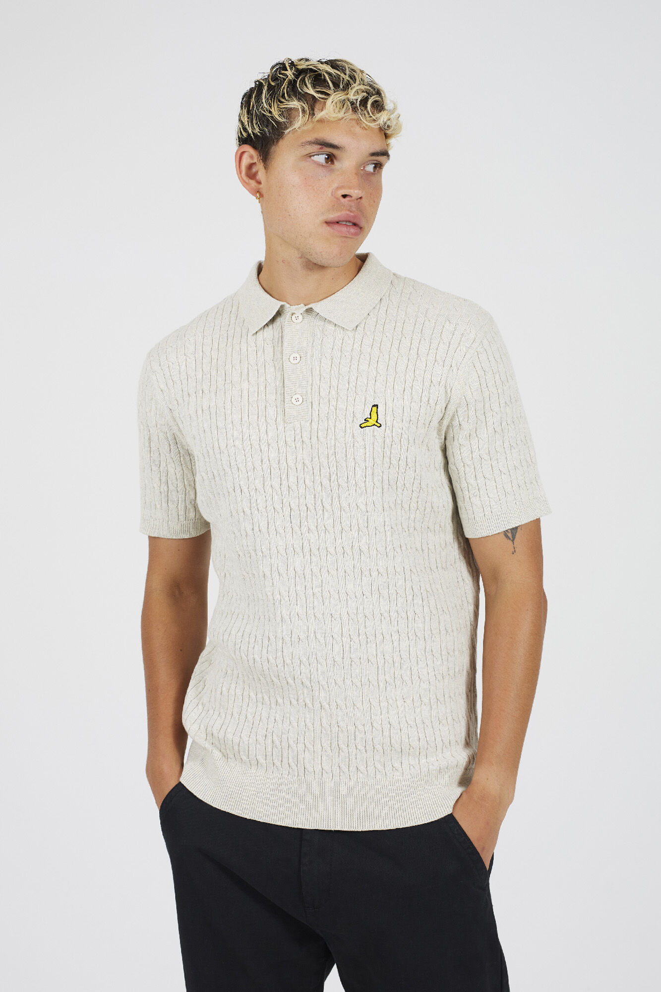 Brave Soul Camisa p&oacute;lo de malha com manga curta