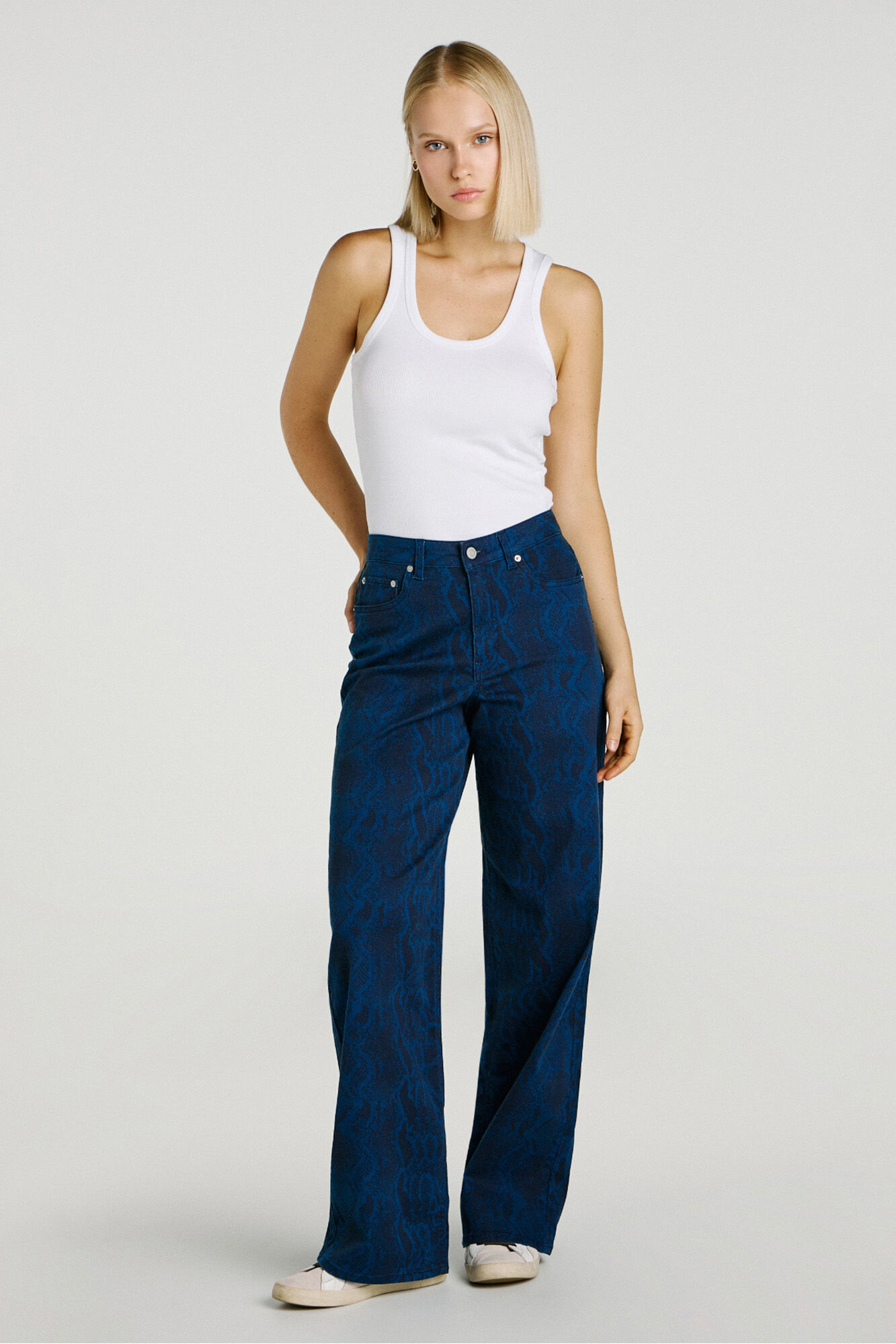 Jack & Jones Pantal&oacute;n loose fit estampado