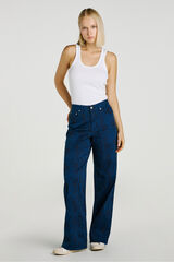 Jack & Jones Pantal&oacute;n loose fit estampado azul