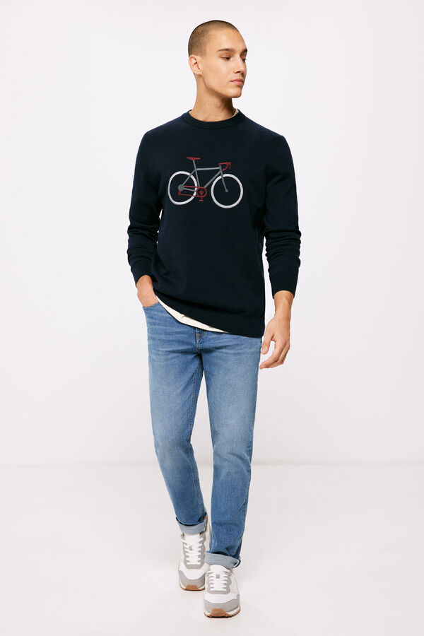 Springfield Jersey bicicleta azul