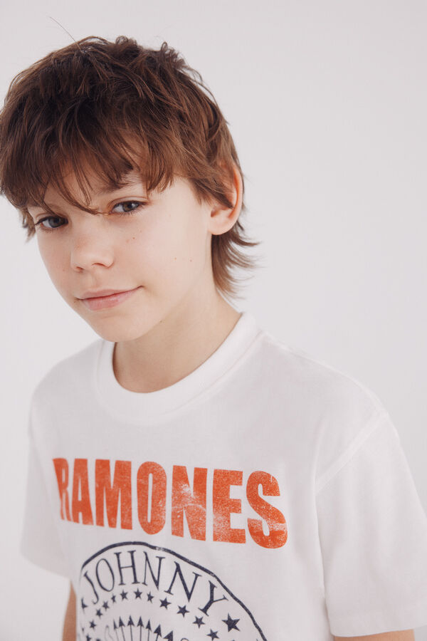 Springfield Kids Camiseta Ramones ni&ntilde;o marfil