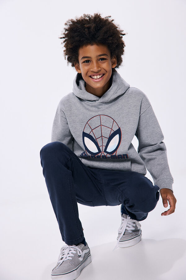 Springfield Kids Sudadera capucha Spiderman niño gris