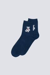 Springfield Calcet&iacute;n largo oso azul