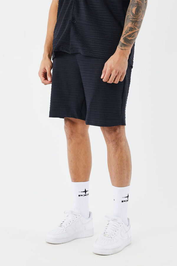 Project X Paris Short casual texturizado azul