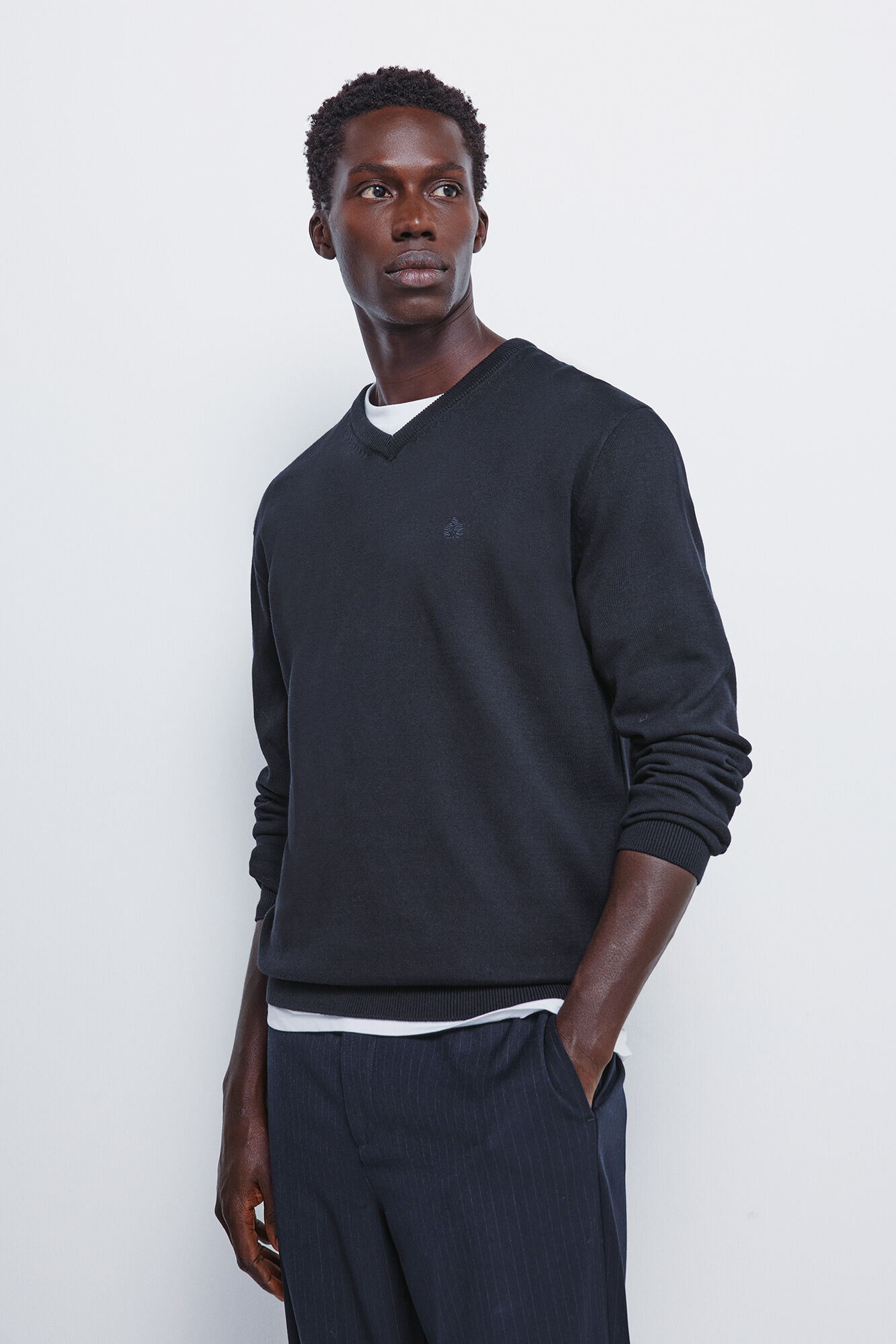 Springfield Camisola b&aacute;sico com gola em V