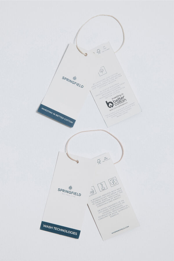 Springfield Jeans desencolado slim fit azul