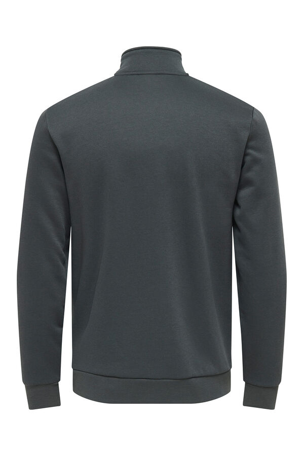 Only & Sons Sudadera con cremallera gris