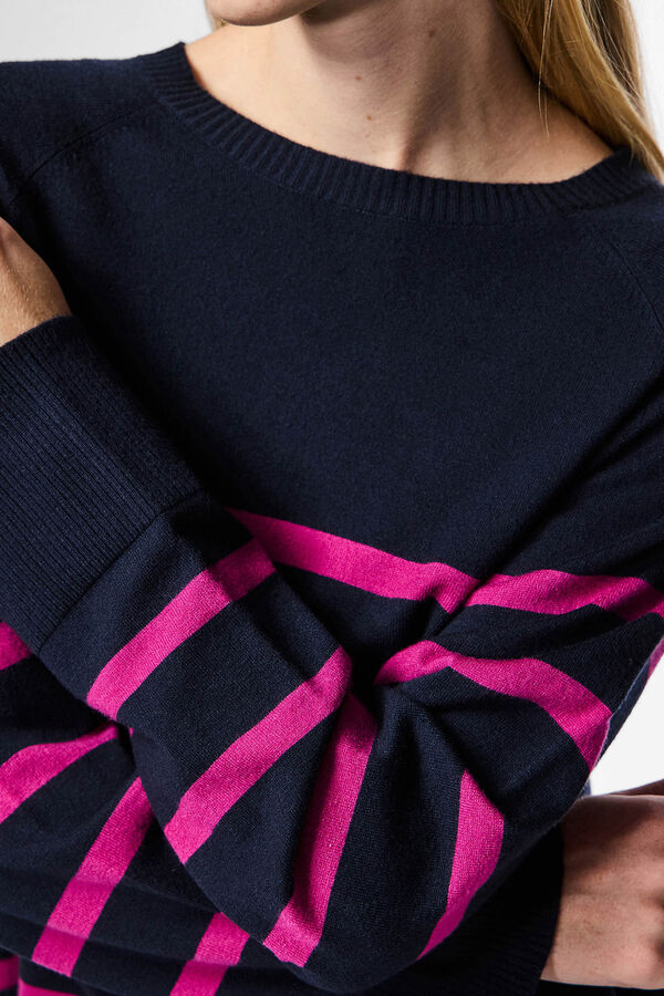 Pieces Jersey de punto azul