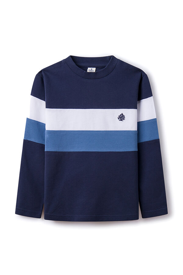 Springfield Kids Camiseta block color ni&ntilde;o azul