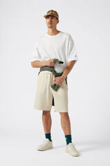 Champion Bermudas masculinas de algodão bege