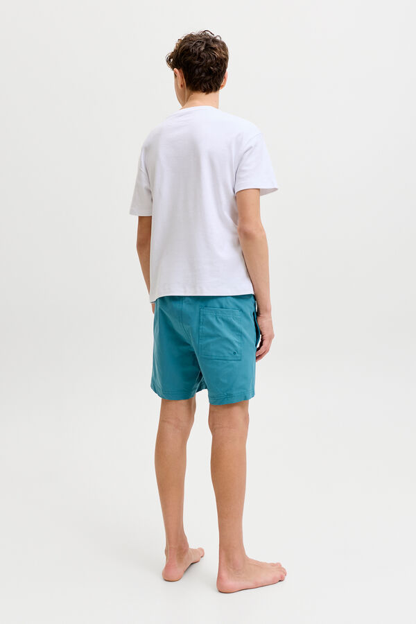 Jack & Jones Junior Fato de banho com cintura el&aacute;stica azul