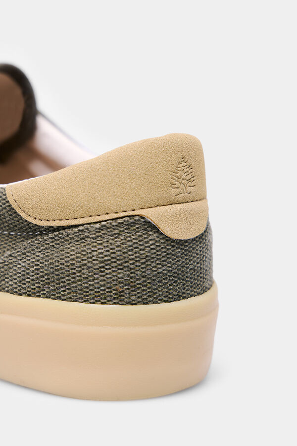 Springfield Chinelo de tecido de algod&atilde;o verde