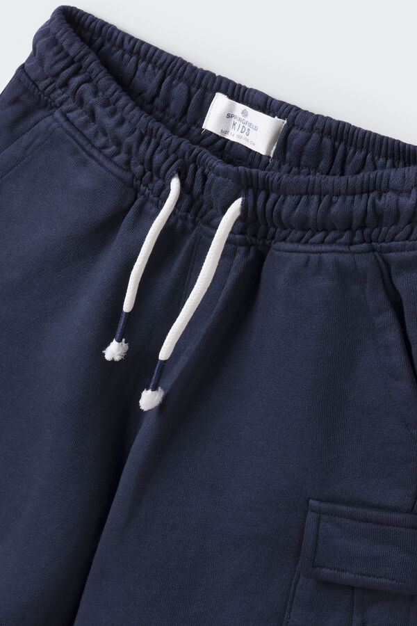 Springfield Kids Bermuda cargo niño azul