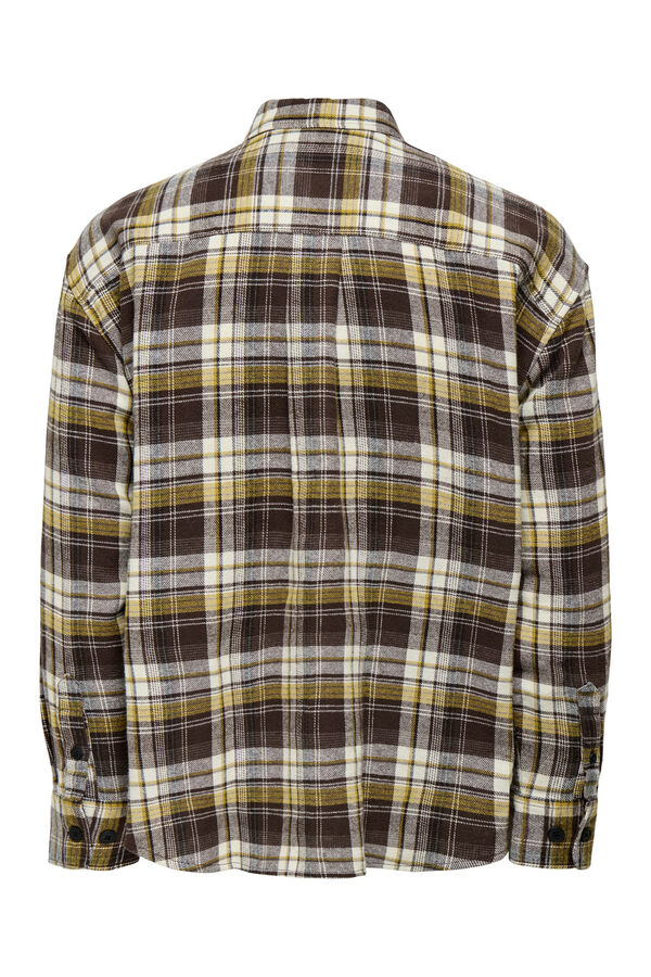 Only & Sons Camisa manga de manga comprida cru