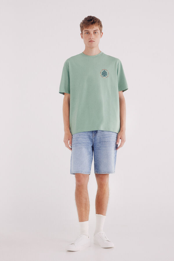 Springfield Camiseta &aacute;rbol &eacute;tnico verde