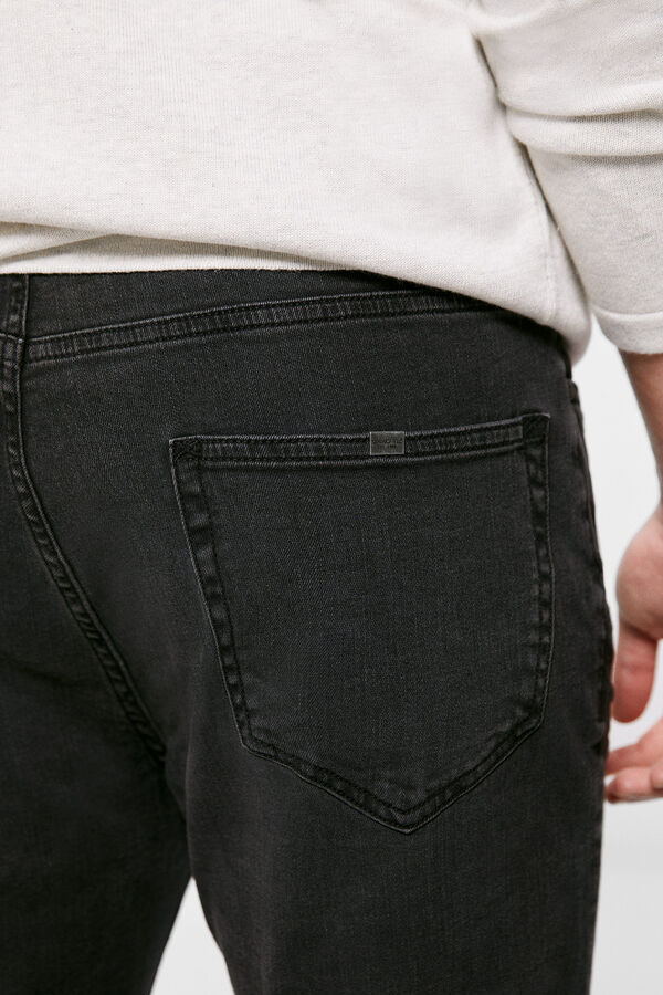 Springfield Jeans skinny preto lavagem mix cinza