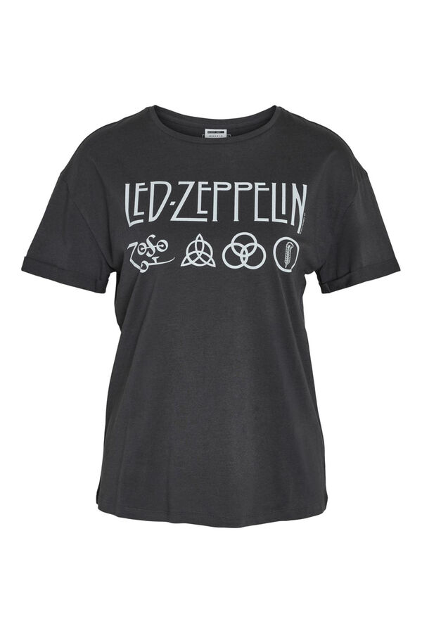 Noisy May Camiseta estampado frontal y trasero cinzento