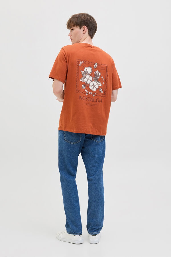 JJ REBEL Camiseta back print naranja