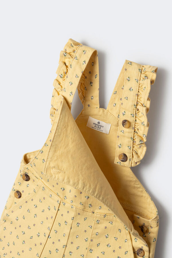 Springfield Kids Macac&atilde;o estampado de menina com babados estampado