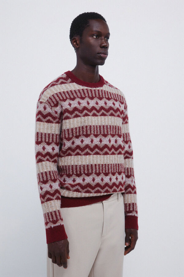 Springfield Jersey fantas&iacute;a rombos naranja