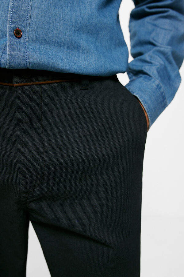 Springfield Chino micro estampado negro