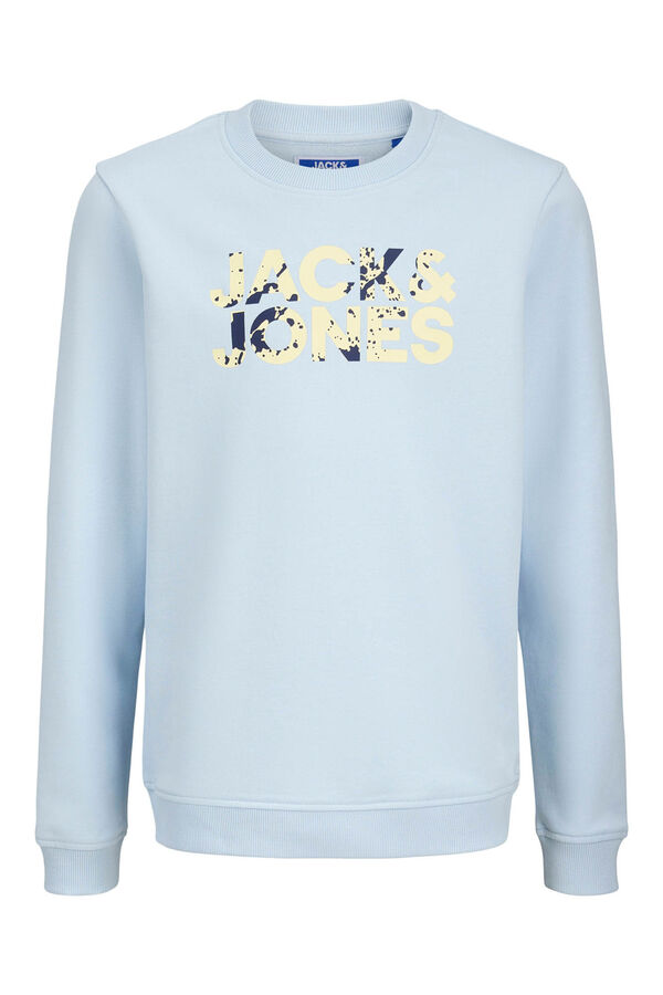 Jack & Jones Junior Sweatshirt de l&atilde; com estampa de logo azul