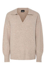 Pieces Jersey estilo polo gris