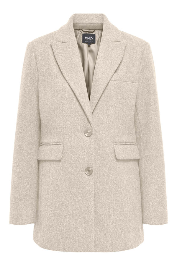 Only Abrigo corto tipo blazer beige