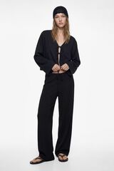 Koton Cal&ccedil;a wide leg preto