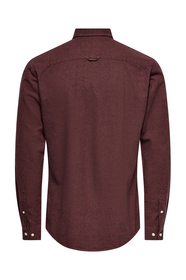 Only & Sons Camisa de manga comprida vermelho