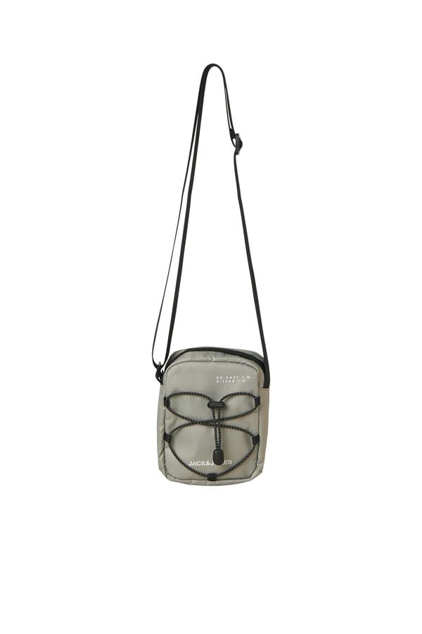 Jack & Jones Bolsa de tiracolo ripstop ajust&aacute;vel cinzento