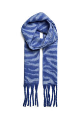 Pieces Bufanda animal print flecos gris