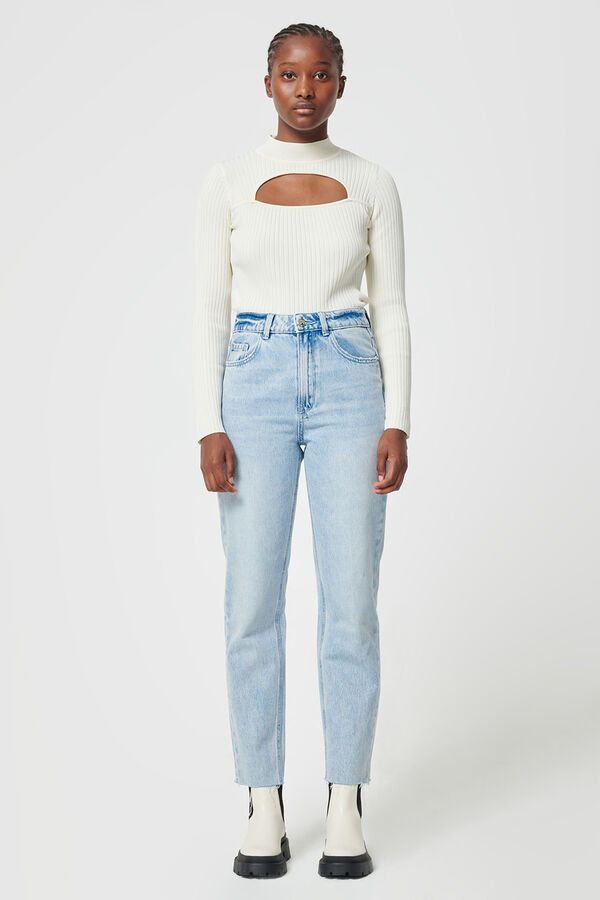 Pimkie Jeans de tiro alto mom  azul